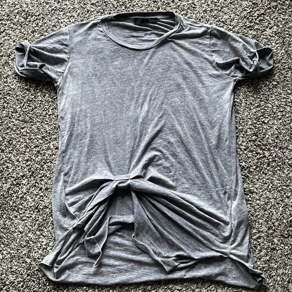 Grey AllSaints Bow Knot Front, Women’s Small Grunge Top - Picture 1 of 6